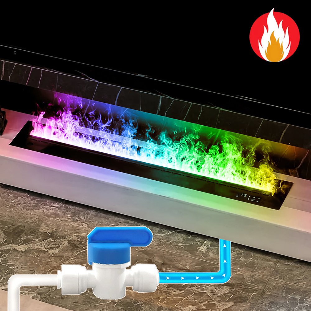 Imaxfire® 19.7" Multi-Color + APP Automatic Water Supply System Water Fireplace