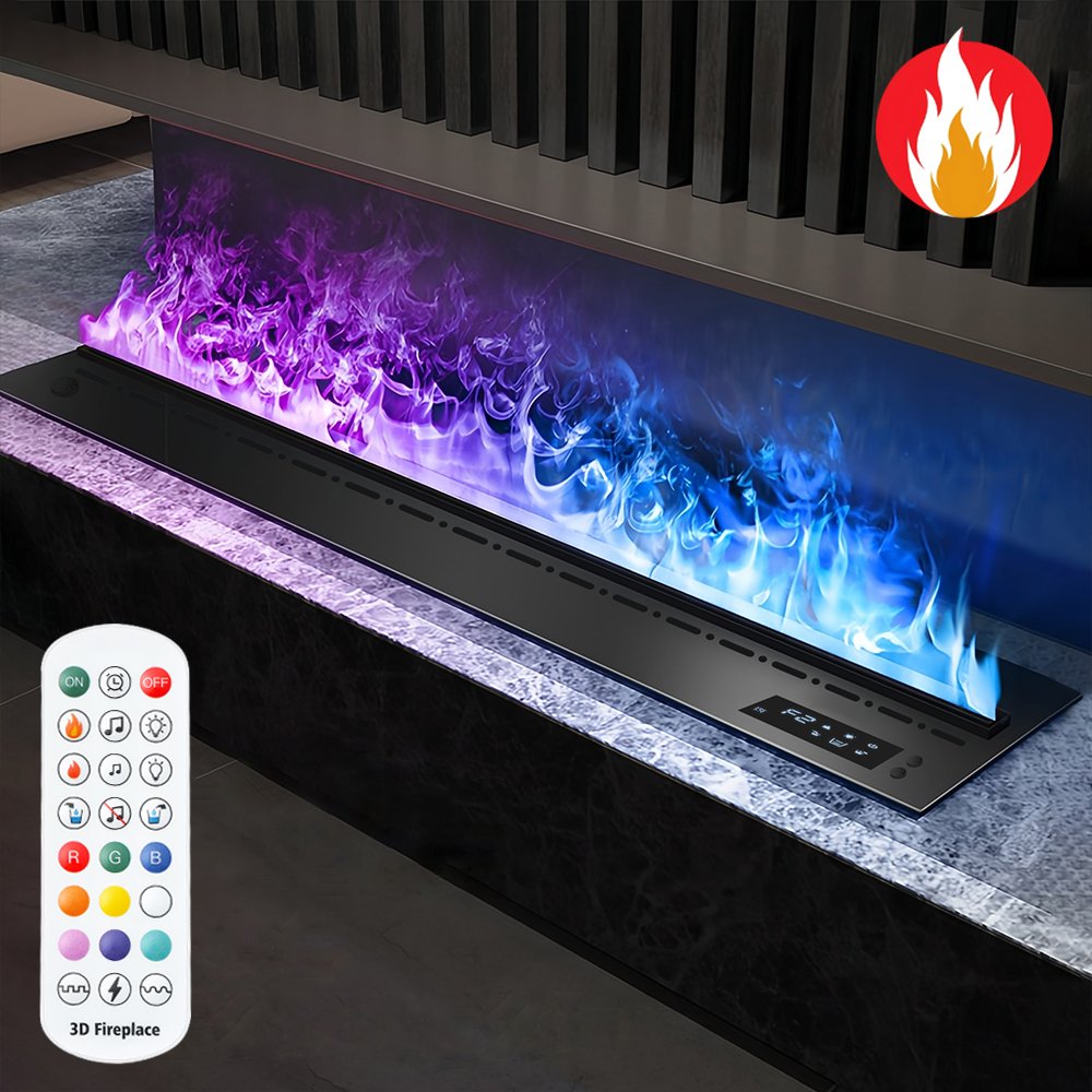 Imaxfire® 19.7" Built-In Insert Multi-Color Water Fireplace