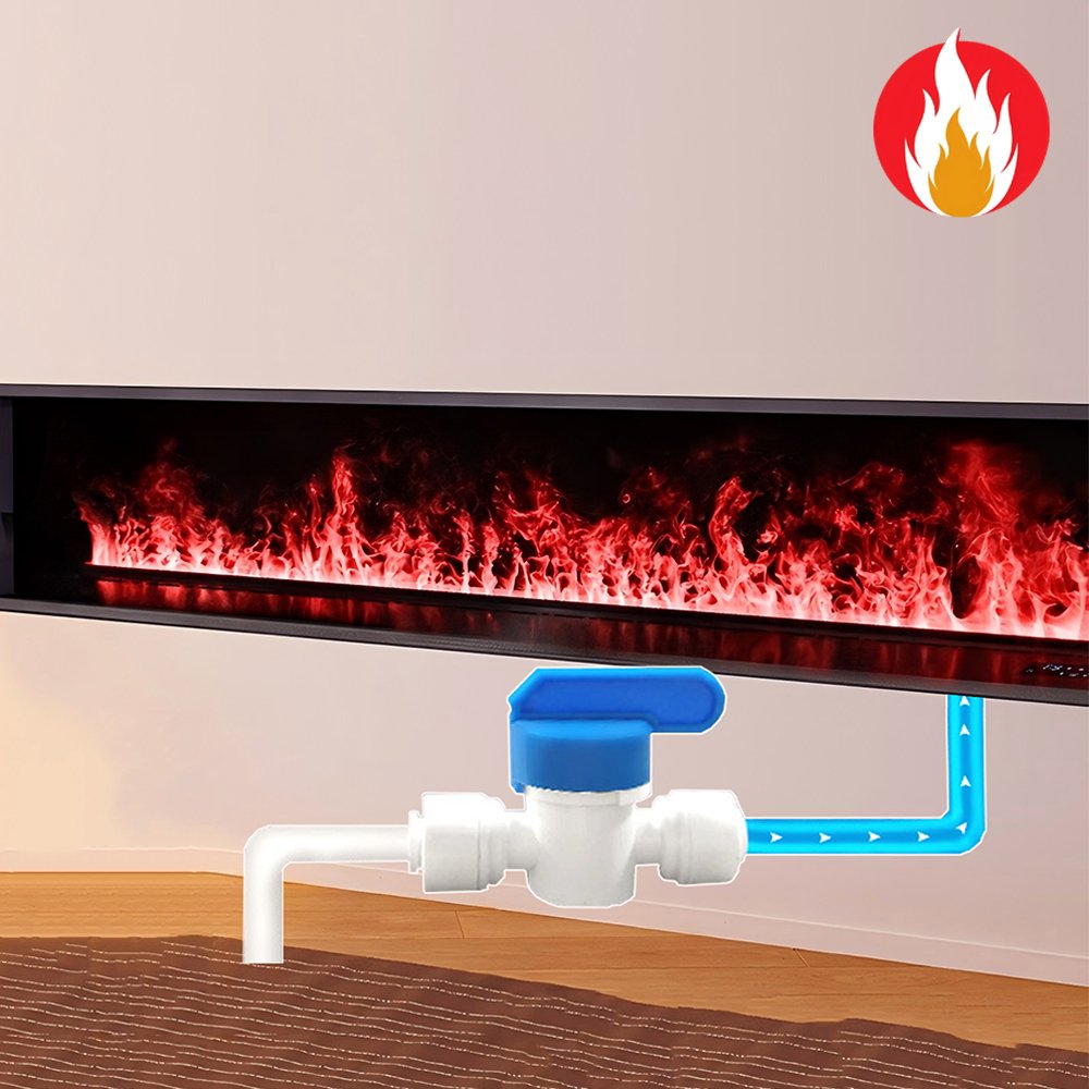 Imaxfire® 31.5" Multi-Color + APP Automatic Water Supply System Water Fireplace