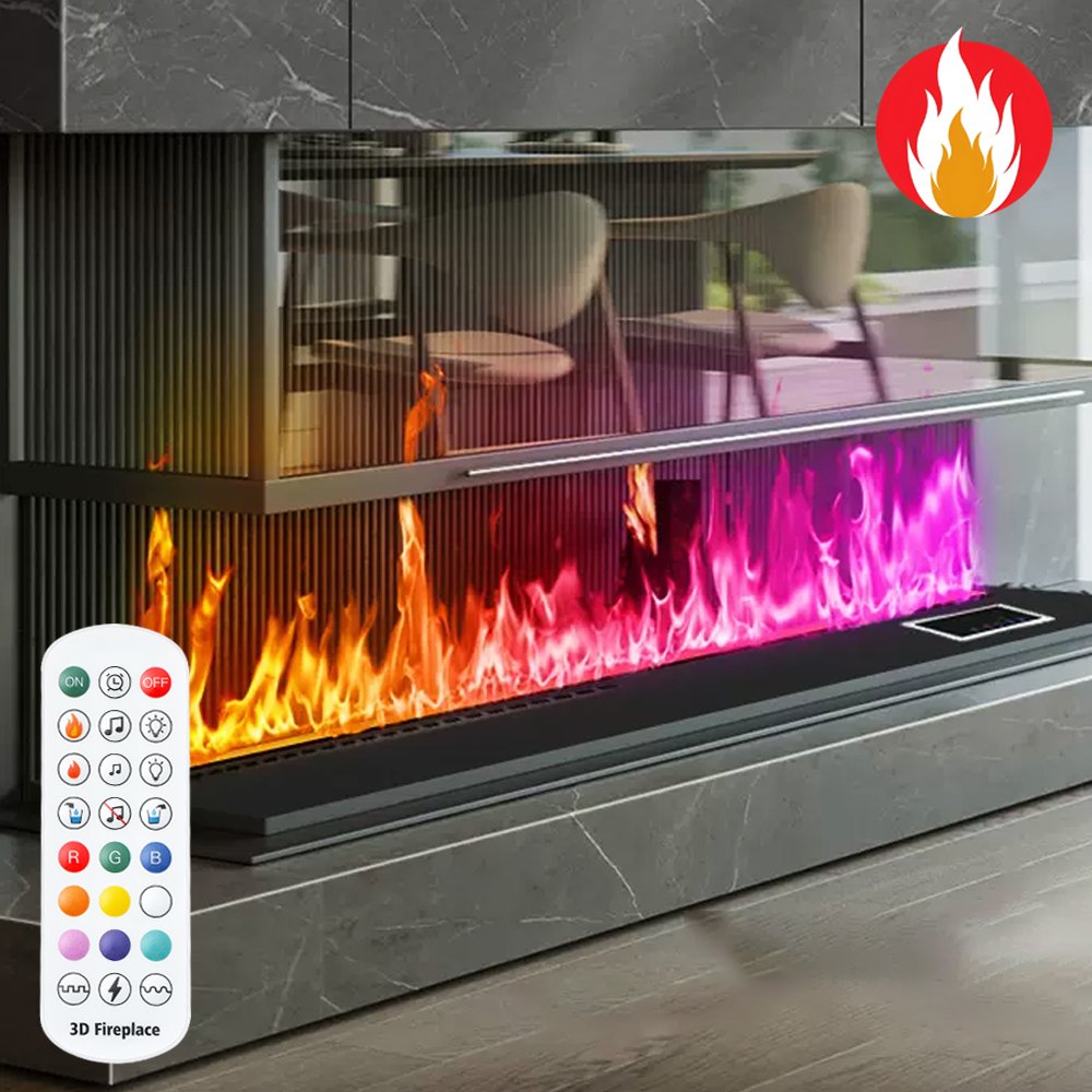 Imaxfire® 31.5" Built-In Insert Multi-Color Water Fireplace