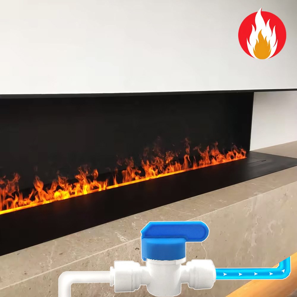 Imaxfire® 39.3" Multi-Color + APP Automatic Water Supply System Water Fireplace