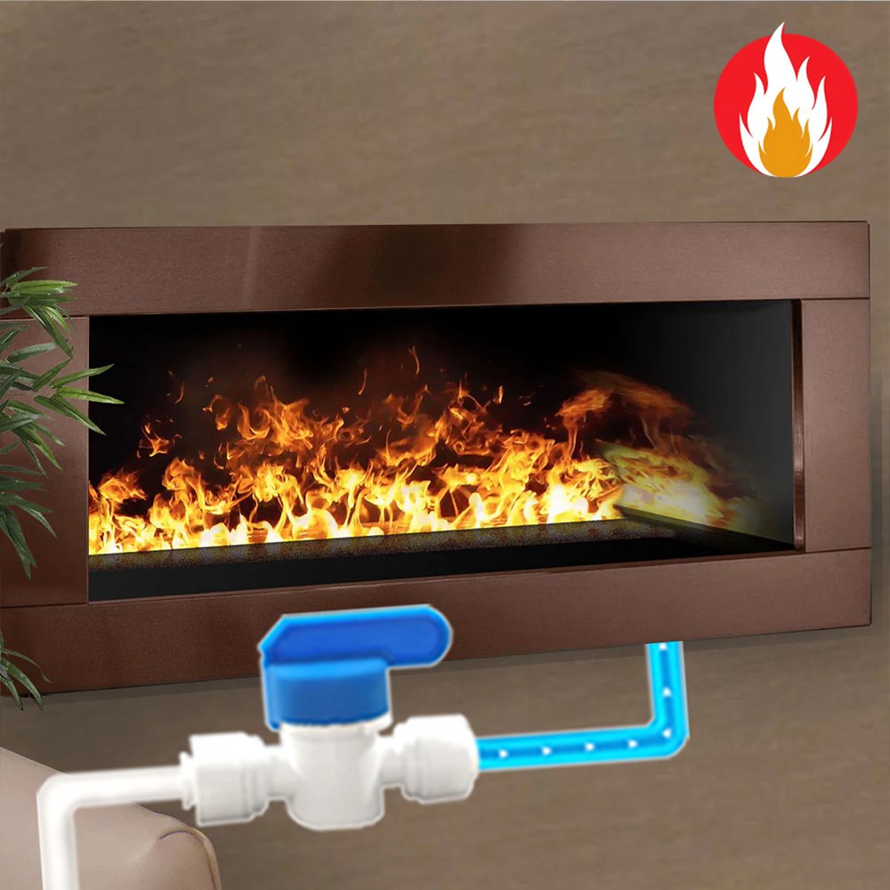 Imaxfire® 47.2" Multi-Color + APP Automatic Water Supply System Water Fireplace