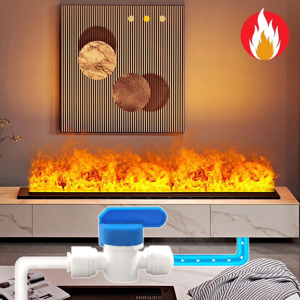 Imaxfire® 59" Multi-Color + APP Automatic Water Supply System Water Fireplace