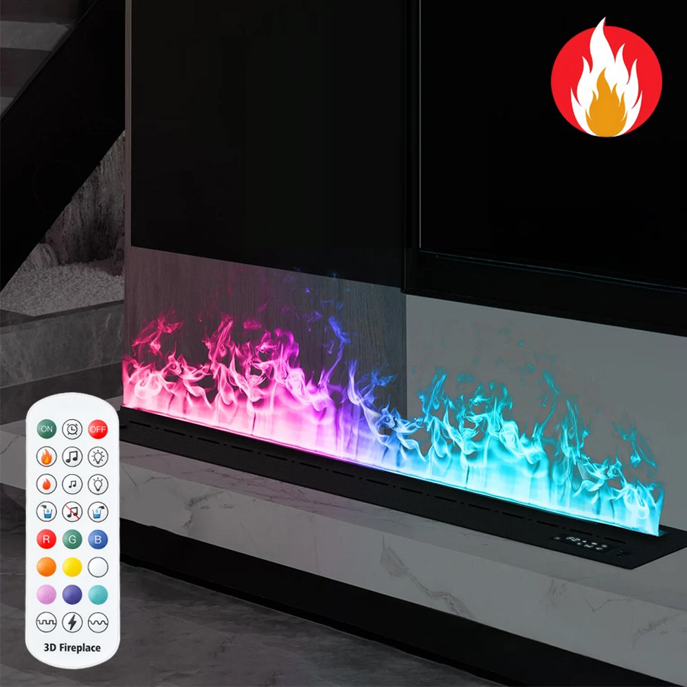 Imaxfire® 78.7" Built-In Insert Multi-Color Water Fireplace